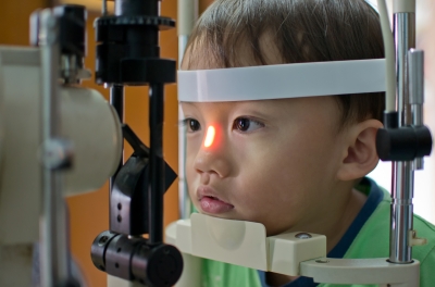 Child's eye exam